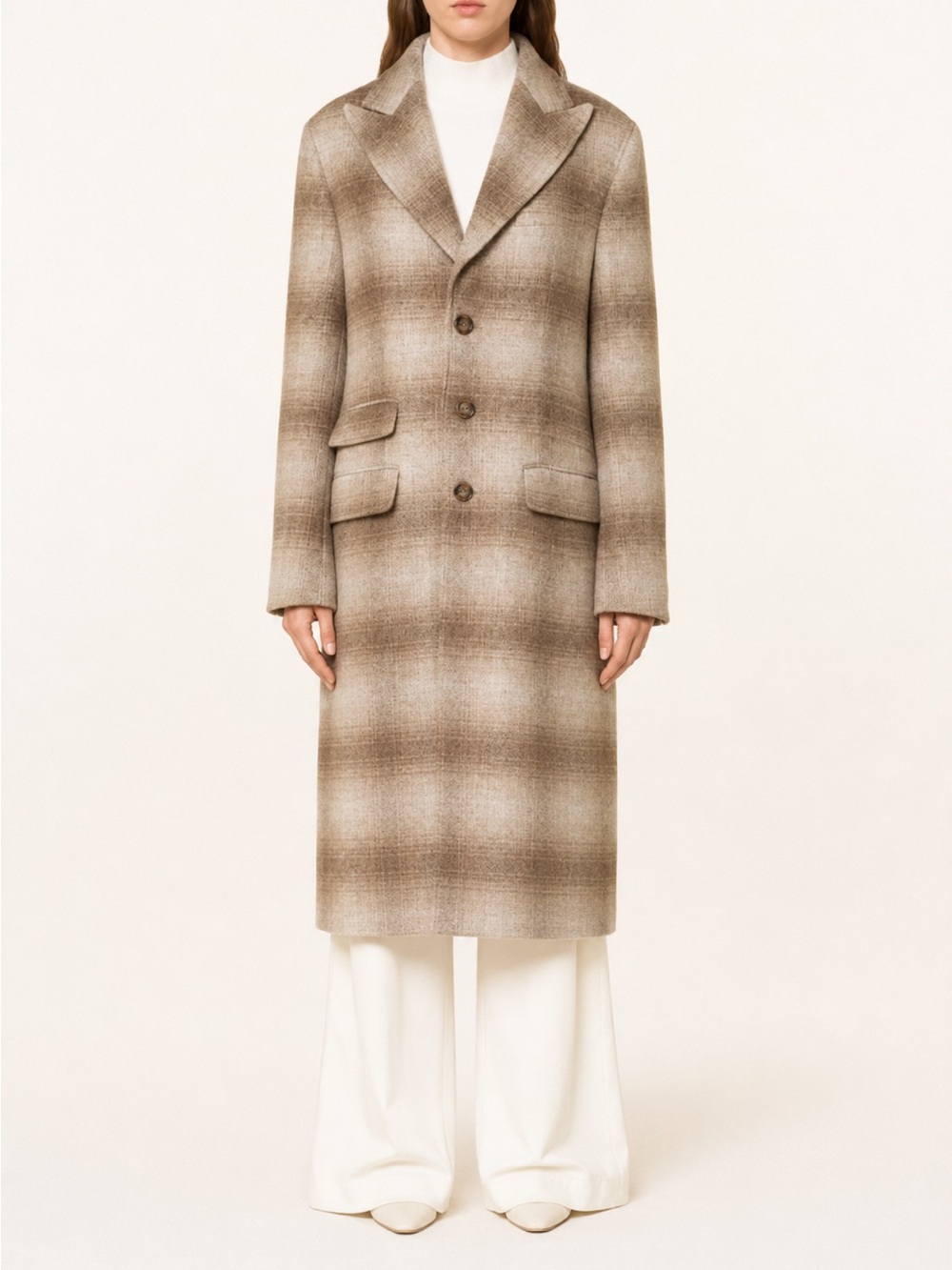$798 Polo Ralph Lauren Plaid Wool-Blend Coat Size XL NWT